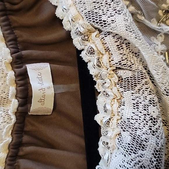 Small Altar'd State Sleeveless Dress with lace neck and shoulder cover - Picture 7 of 7